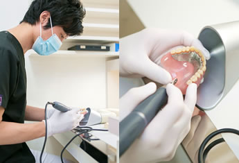 めばえ歯科・矯正歯科の技工室風景